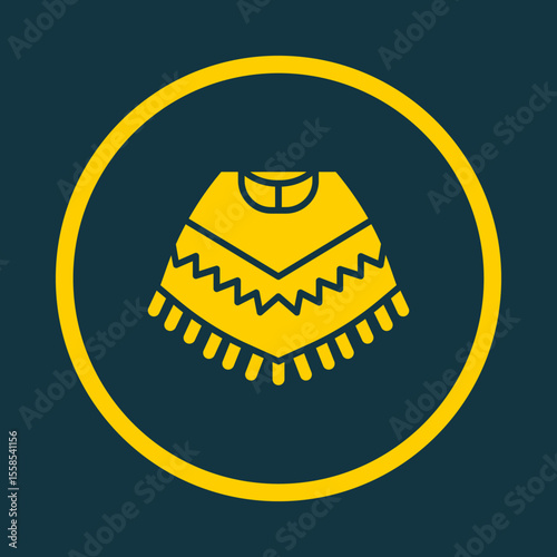 Poncho trendy vector art design good amazing design colorful useful illustration