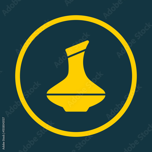 Wine Decanter trendy vector art design elegant amazing design colorful useful illustration