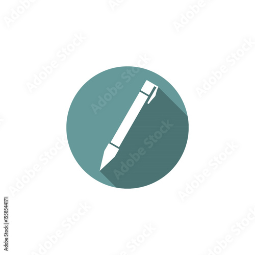 Simple Pen Icon Design Minimalist Vector Illustration for Writing and Creativity