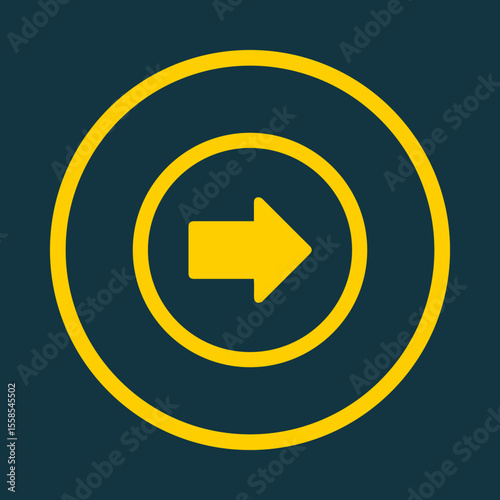 Right Arrow trendy vector art design delightful amazing design colorful useful illustration