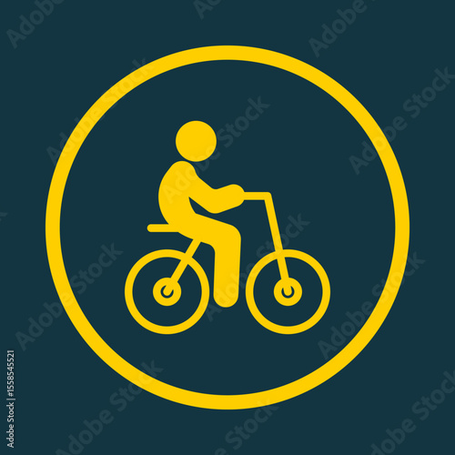 Person Biking trendy vector art design delightful amazing design colorful useful illustration