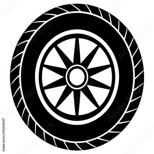 car wheel vector illustration