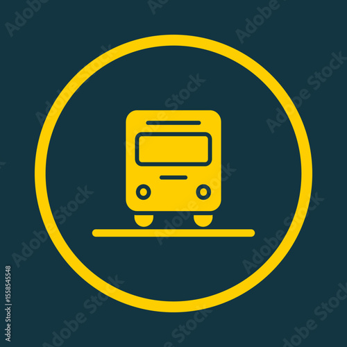 Oncoming Bus trendy vector art design delightful amazing design colorful useful illustration
