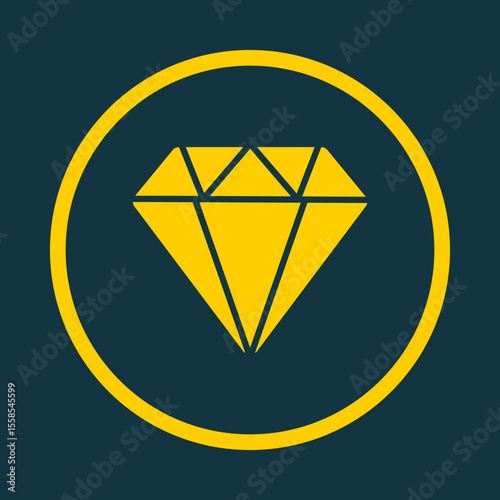 Diamond trendy vector art design delightful amazing design colorful useful illustration