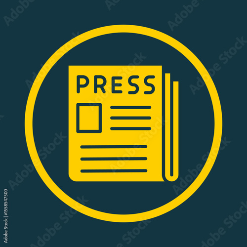 Press Release trendy vector art design glorious amazing design colorful useful illustration