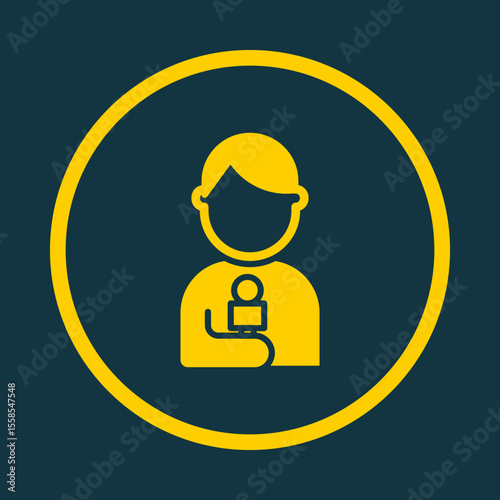 News Reporter trendy vector art design glorious amazing design colorful useful illustration