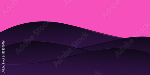 Purple dimension background dynamic papercut composition. Eps10