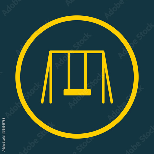 Swing Time trendy vector art design magnificent amazing design colorful useful illustration
