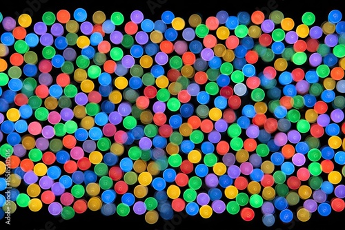 Abstract bokeh of colorful LED lights