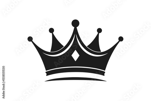 Golden royal crown icons: vector illustrations of majestic symbols for kings, queens, and princes, depicting luxury, power, and authority