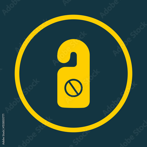 Door tag trendy vector art design beauteous amazing design colorful useful illustration