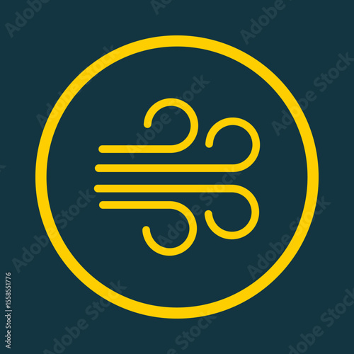 Wind trendy vector art design beauteous amazing design colorful useful illustration
