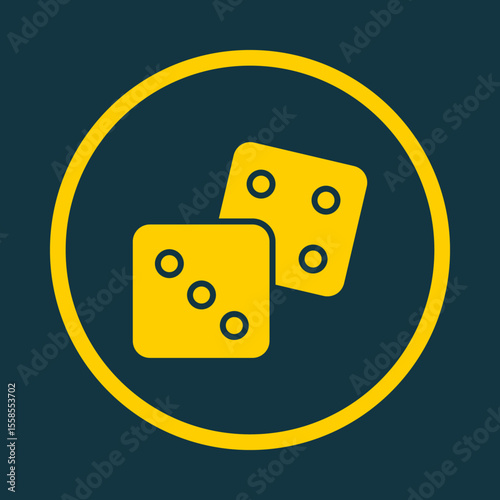Dice trendy vector art design ravishing amazing design colorful useful illustration