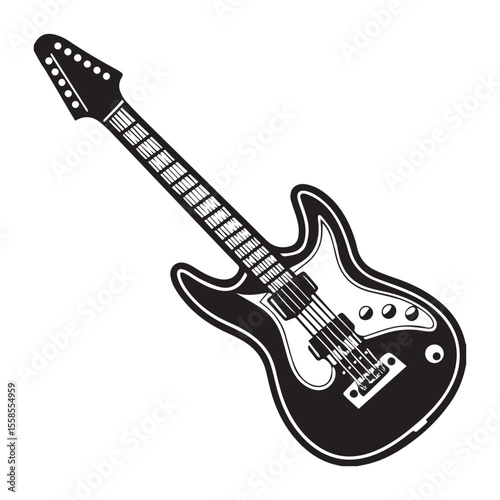 electric guitar vector illustration