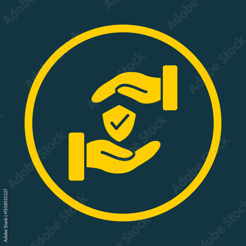 Insurance trendy vector art design perfect amazing design colorful useful illustration