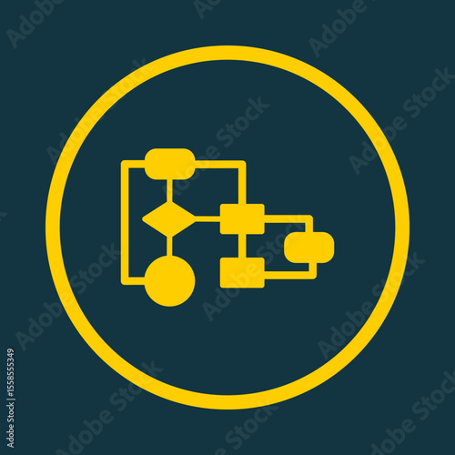 Flowchart trendy vector art design perfect amazing design colorful useful illustration