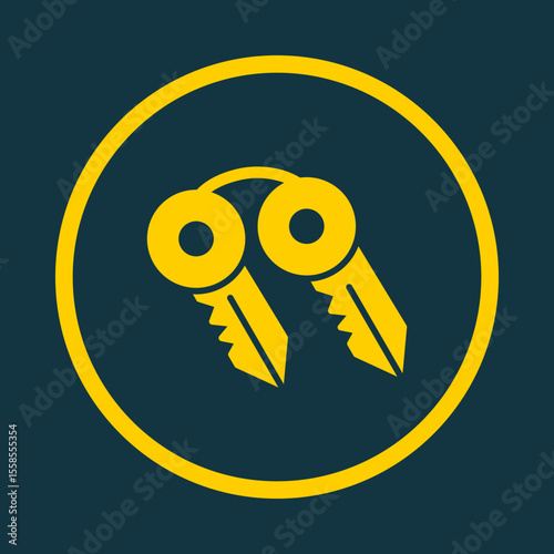 Keys trendy vector art design perfect amazing design colorful useful illustration
