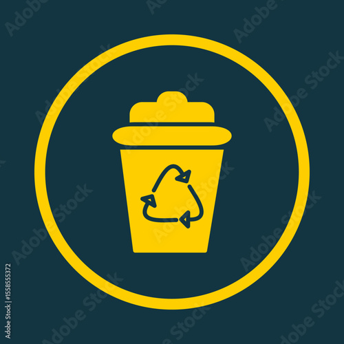 Recycle Bin trendy vector art design perfect amazing design colorful useful illustration