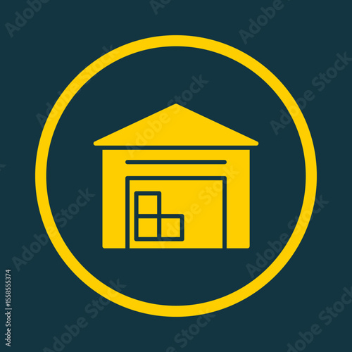 Warehouse trendy vector art design perfect amazing design colorful useful illustration