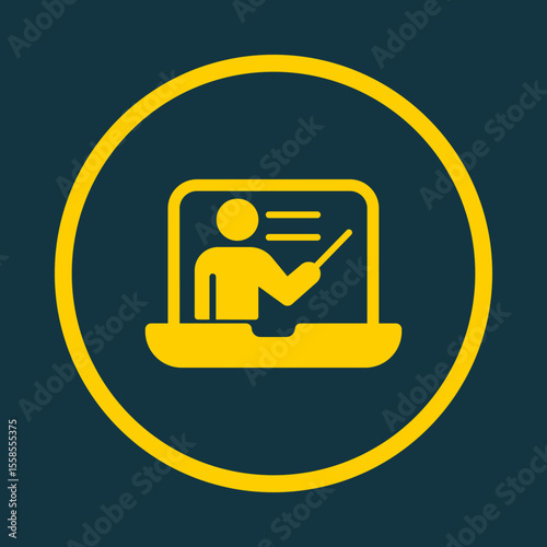 Online Lesson trendy vector art design perfect amazing design colorful useful illustration