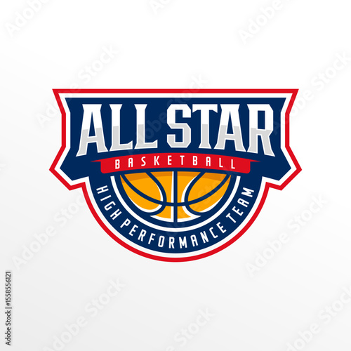 Basketball club logo design vector illustration Free Vector and Free SVG