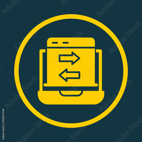 Data Transfer trendy vector art design likely amazing design colorful useful illustration