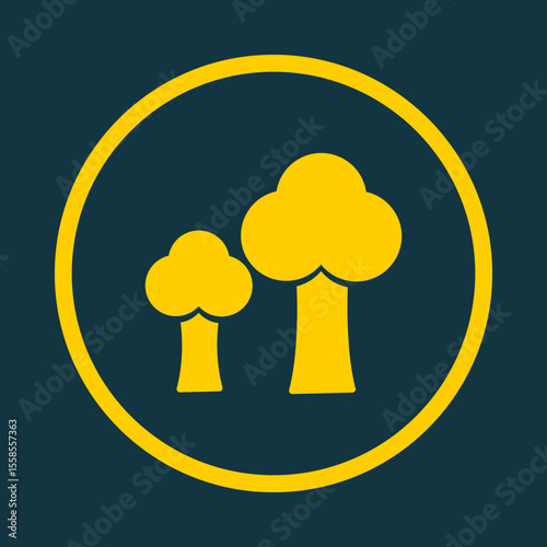 Trees trendy vector art design likely amazing design colorful useful illustration