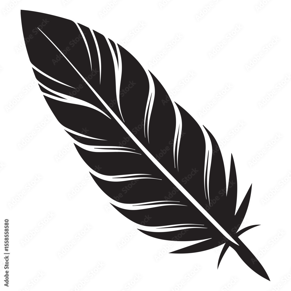 Obraz premium feather isolated on white background