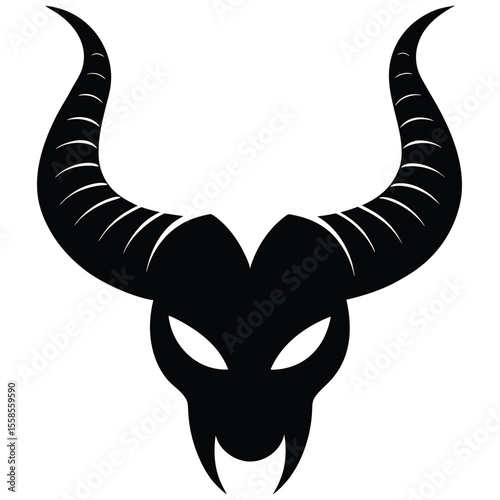vector illustration of a bull
