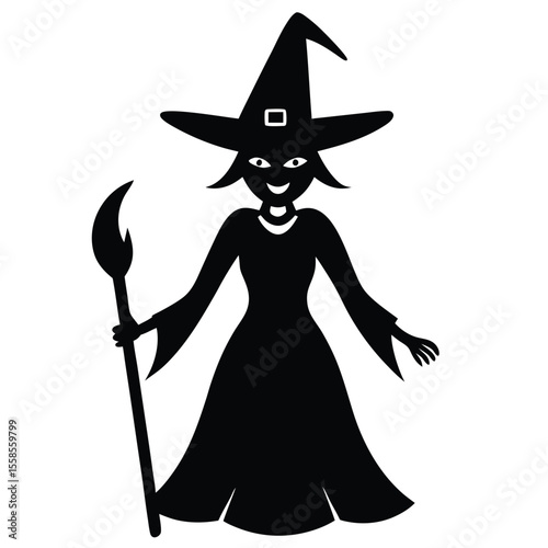 witch on a broom