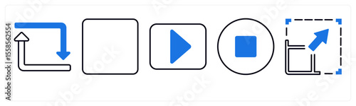 A set of 5 mix icons as arrow, map, navigation Free Download A set of 5 mix icons as arrow, map, navigation - GFXLoad