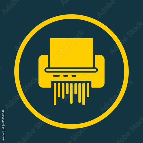 Paper Shredder trendy vector art design flawless amazing design colorful useful illustration