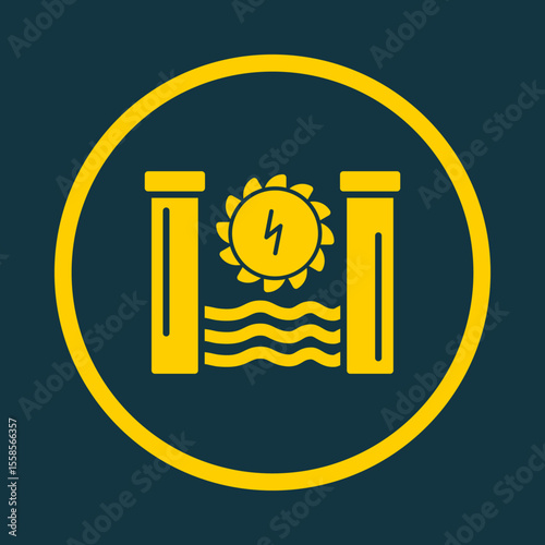 Hydro Power trendy vector art design flawless amazing design colorful useful illustration