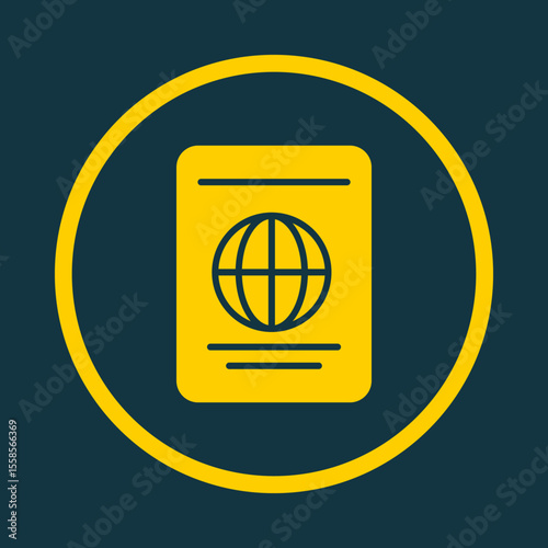 Passport trendy vector art design flawless amazing design colorful useful illustration