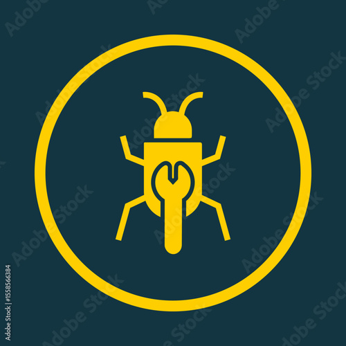 Bug Fixing trendy vector art design flawless amazing design colorful useful illustration