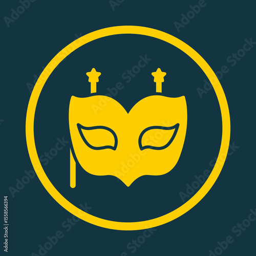 Mask trendy vector art design flawless amazing design colorful useful illustration