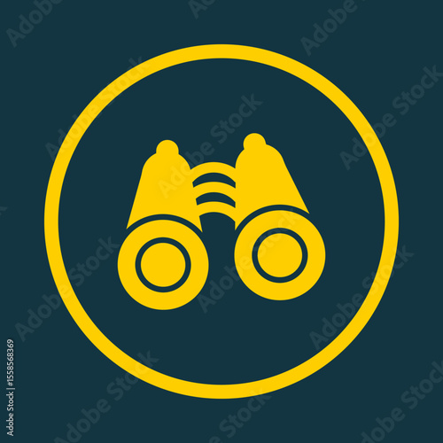 Binoculars trendy vector art design comely amazing design colorful useful illustration