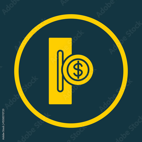 Slot for Coin trendy vector art design fascinating amazing design colorful useful illustration