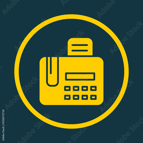 Fax Machine trendy vector art design fascinating amazing design colorful useful illustration