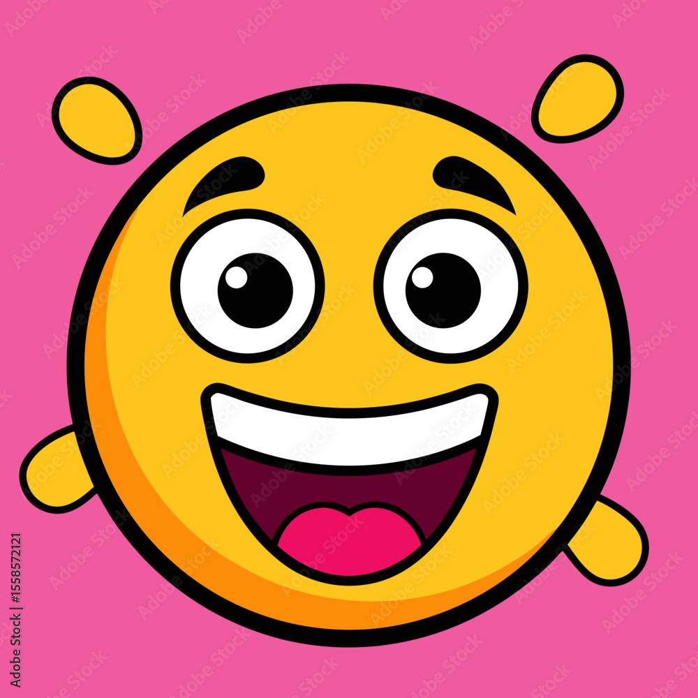 Fototapeta premium Cute Kawaii and Modern Emoji Vector Collection – Cartoon Stickers.