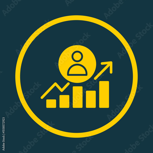 Career Growth trendy vector art design goodly amazing design colorful useful illustration