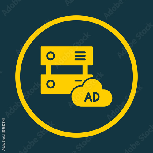 Ad Server trendy vector art design goodly amazing design colorful useful illustration