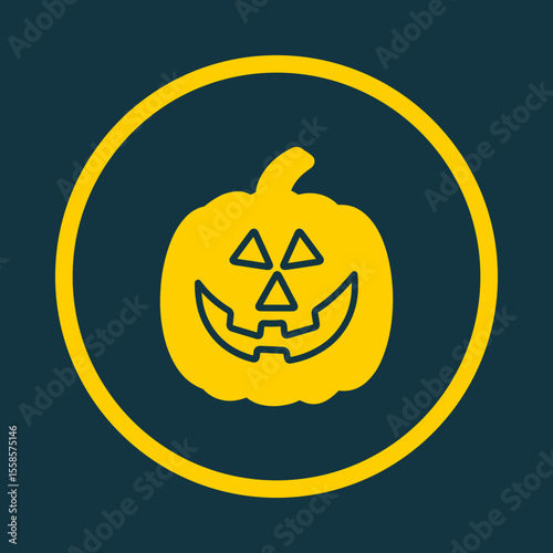 Jack-O-Lantern trendy vector art design magnificent amazing design colorful useful illustration