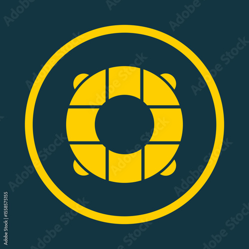 Lifesaver trendy vector art design magnificent amazing design colorful useful illustration