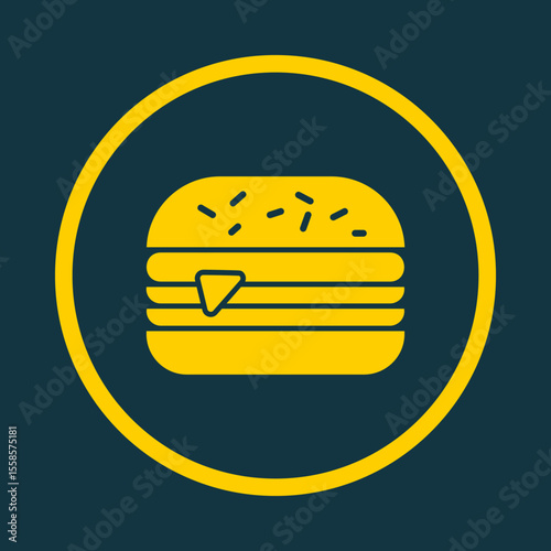 Burger trendy vector art design magnificent amazing design colorful useful illustration