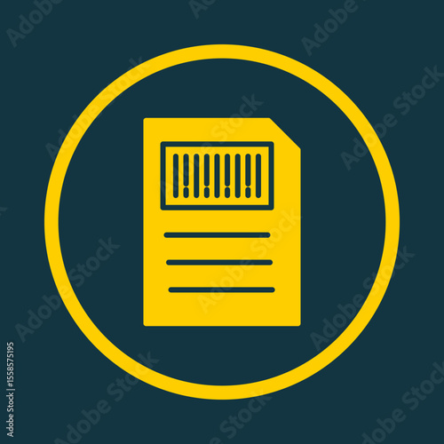 Barcode Inventory trendy vector art design magnificent amazing design colorful useful illustration