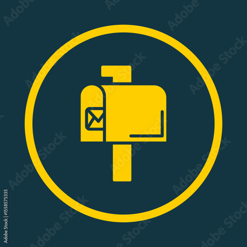 Mailbox Key trendy vector art design magnificent amazing design colorful useful illustration