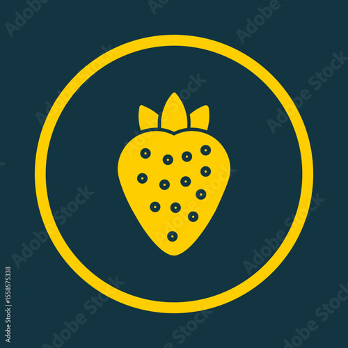 Strawberry trendy vector art design magnificent amazing design colorful useful illustration
