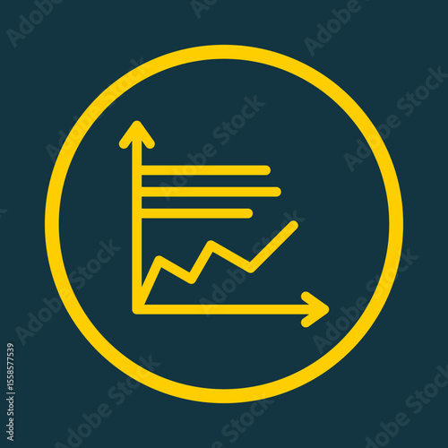 Line Graph trendy vector art design exquisite amazing colorful useful illustration