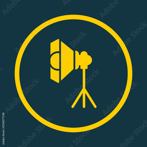 Photography Studio trendy vector art design exquisite amazing colorful useful illustration